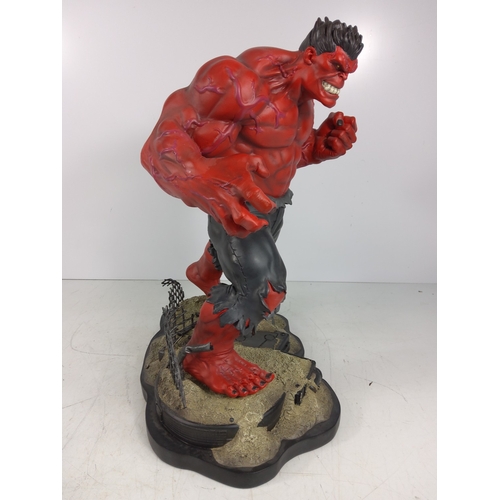 85 - Large red Hulk Marvel figure