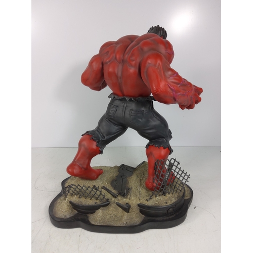 85 - Large red Hulk Marvel figure