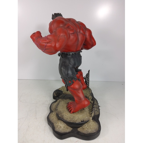 85 - Large red Hulk Marvel figure