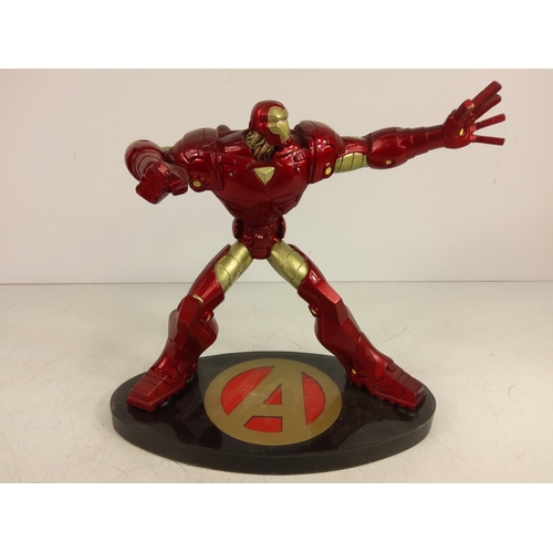 97 - Boxed Marvel Iron Man, AF (not glued to base)