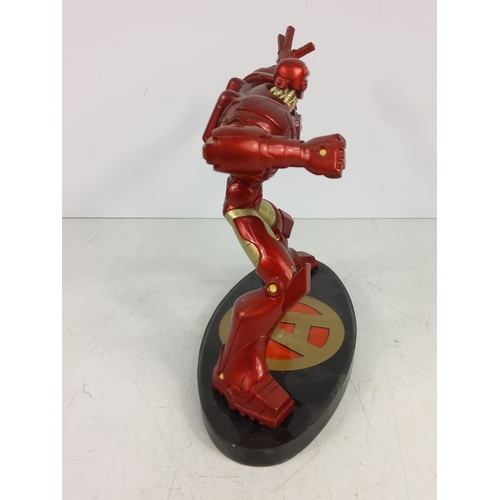 97 - Boxed Marvel Iron Man, AF (not glued to base)