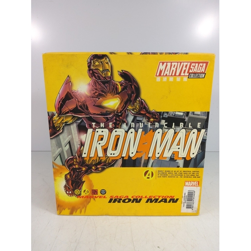 97 - Boxed Marvel Iron Man, AF (not glued to base)