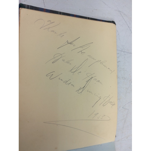 83 - Autograph book with many autographs from 1950's to 1970's, including Sidney James, Joan Crawford, To... 