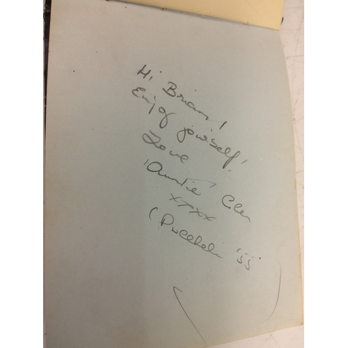 83 - Autograph book with many autographs from 1950's to 1970's, including Sidney James, Joan Crawford, To... 