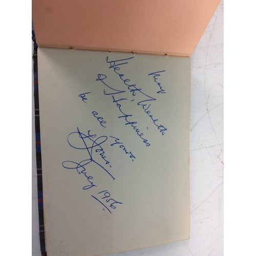 83 - Autograph book with many autographs from 1950's to 1970's, including Sidney James, Joan Crawford, To... 