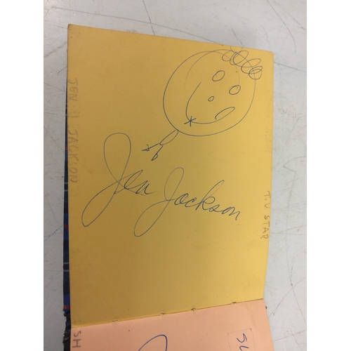 83 - Autograph book with many autographs from 1950's to 1970's, including Sidney James, Joan Crawford, To... 