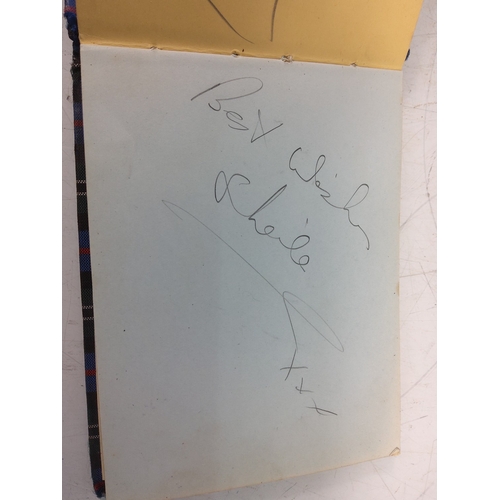 83 - Autograph book with many autographs from 1950's to 1970's, including Sidney James, Joan Crawford, To... 