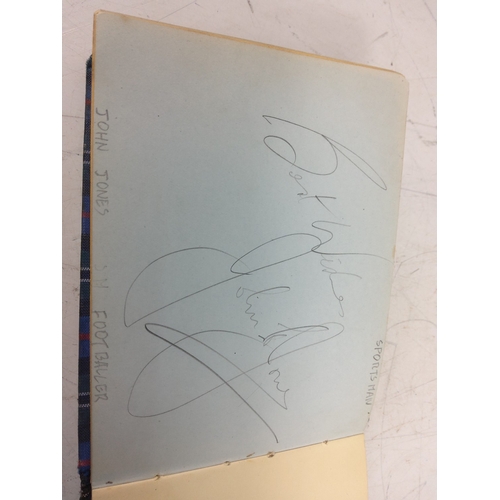 83 - Autograph book with many autographs from 1950's to 1970's, including Sidney James, Joan Crawford, To... 