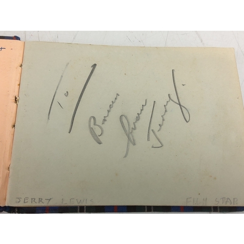 83 - Autograph book with many autographs from 1950's to 1970's, including Sidney James, Joan Crawford, To... 