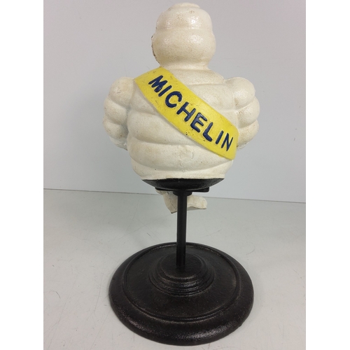 15 - Cast metal Michelin Man mascot