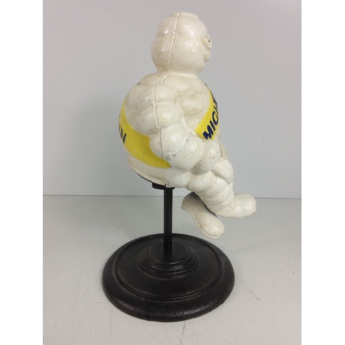15 - Cast metal Michelin Man mascot