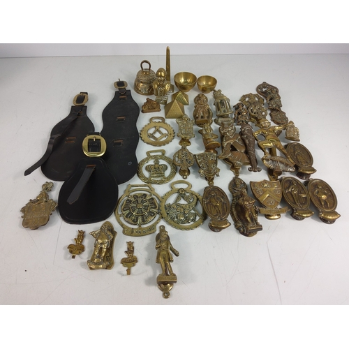 65 - Box of interesting brassware