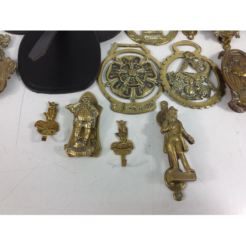 65 - Box of interesting brassware