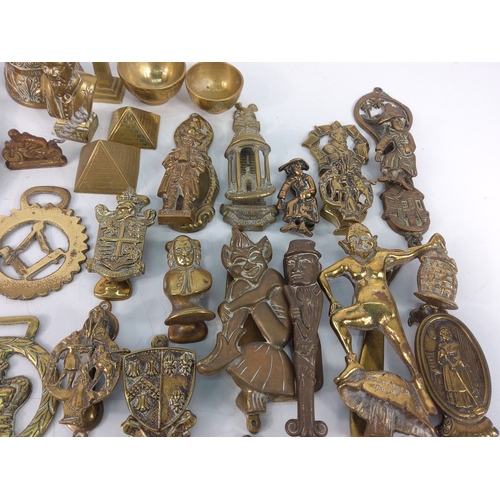 65 - Box of interesting brassware