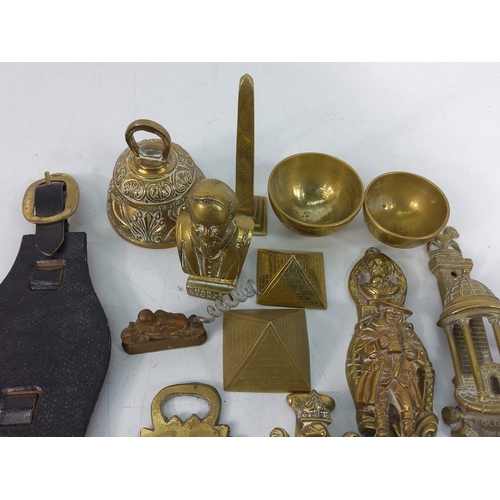 65 - Box of interesting brassware