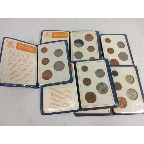 337 - 2 boxes of coins, coin sets and bank note