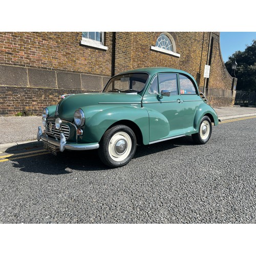 11 - Make: MORRIS
Model: MINOR 1000 SERIES III 2-DOOR SALOON
Colour: GREEN
Registration: JDV276E
Engine S... 