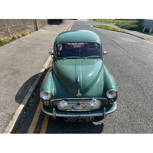 11 - Make: MORRIS
Model: MINOR 1000 SERIES III 2-DOOR SALOON
Colour: GREEN
Registration: JDV276E
Engine S... 