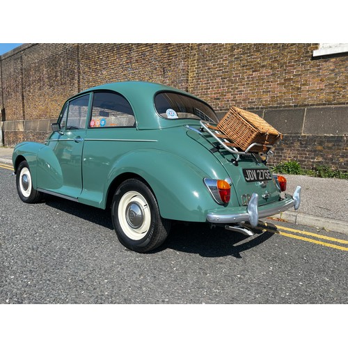 11 - Make: MORRIS
Model: MINOR 1000 SERIES III 2-DOOR SALOON
Colour: GREEN
Registration: JDV276E
Engine S... 