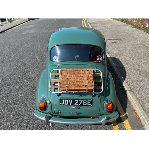 11 - Make: MORRIS
Model: MINOR 1000 SERIES III 2-DOOR SALOON
Colour: GREEN
Registration: JDV276E
Engine S... 