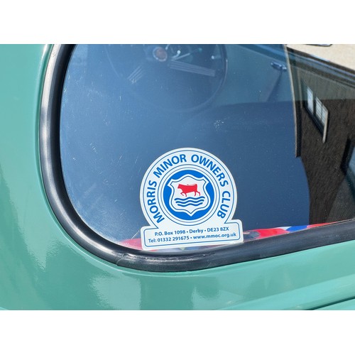 11 - Make: MORRIS
Model: MINOR 1000 SERIES III 2-DOOR SALOON
Colour: GREEN
Registration: JDV276E
Engine S... 