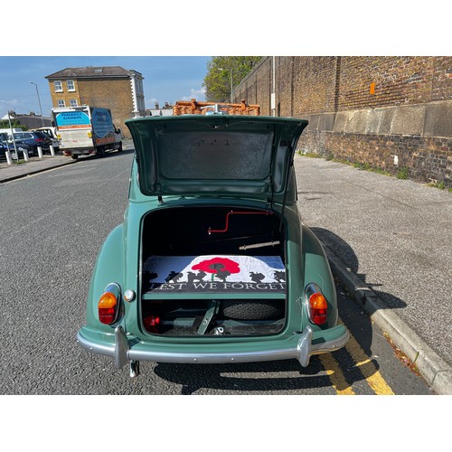 11 - Make: MORRIS
Model: MINOR 1000 SERIES III 2-DOOR SALOON
Colour: GREEN
Registration: JDV276E
Engine S... 