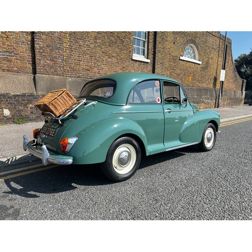 11 - Make: MORRIS
Model: MINOR 1000 SERIES III 2-DOOR SALOON
Colour: GREEN
Registration: JDV276E
Engine S... 
