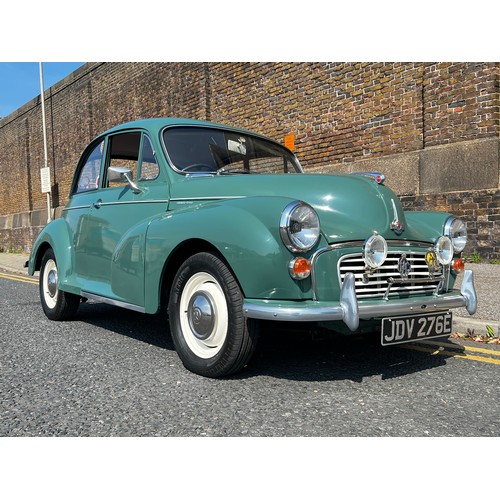 11 - Make: MORRIS
Model: MINOR 1000 SERIES III 2-DOOR SALOON
Colour: GREEN
Registration: JDV276E
Engine S... 