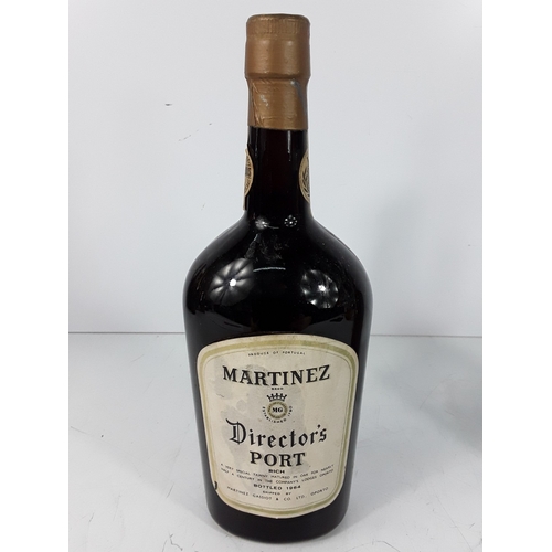 33 - One bottle Martinez Director's Port bottled 1964 and one bottle Ferreira Porto Blanco Lagrima