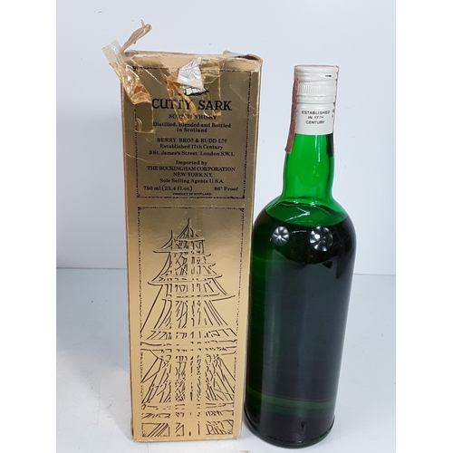 42 - One damaged boxed bottle of Cutty Sark whisky 25 fl.oz, 86 proof and one boxed The Famous Grouse, 70... 