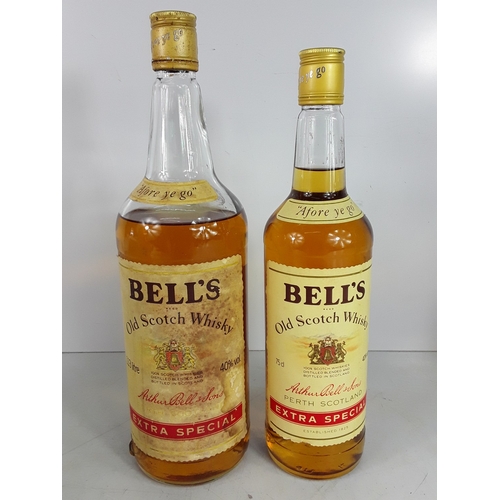 113 - Four bts,one Bell's Millennium 2000 aged 8 years,70cl,40%,one bt
Bell's Extra Special,75cl,40%,1980s... 