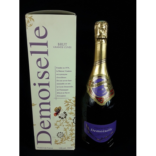 106 - Boxed bottle of Demoiselle Vanken Champagne