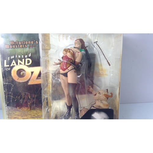 189 - Boxed Dorothy Twisted Land of Oz figurine and a model chair