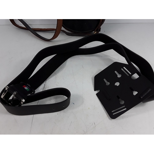 182 - Leather satchel plus one