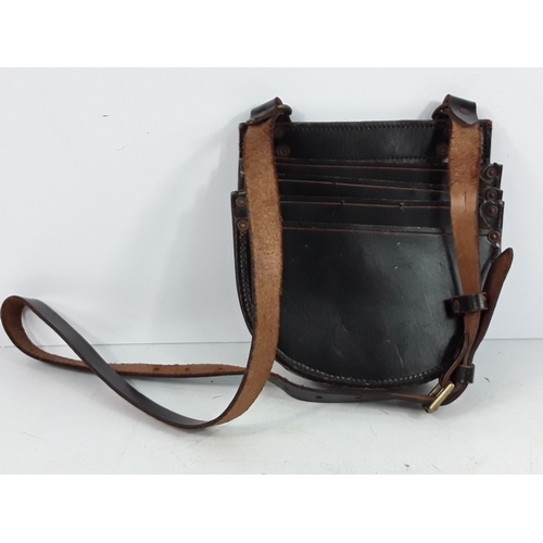 182 - Leather satchel plus one