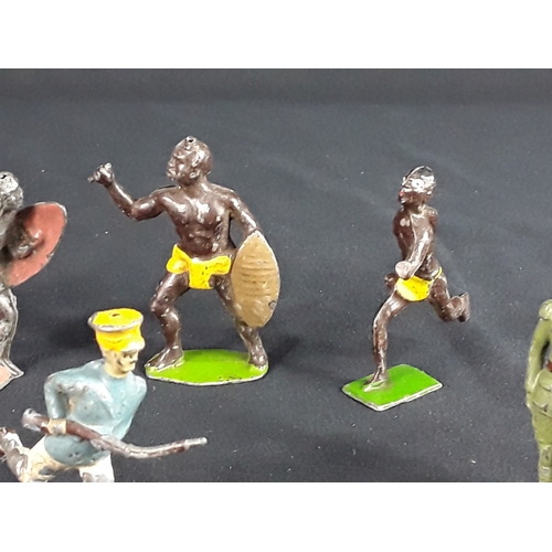 316 - Collection of lead figures