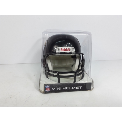 190 - Two NFL collectibles plus baseball mit