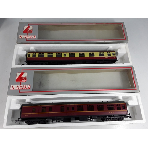 325 - Four boxed Lima 0 gauge carriages