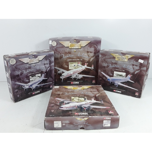 237 - Four boxed Corgi aircraft