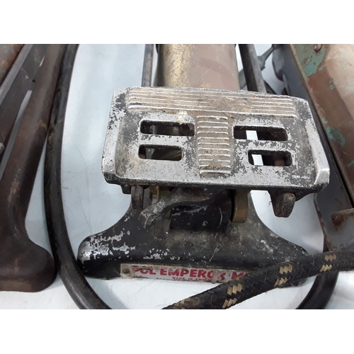 219 - 5 vintage foot pumps