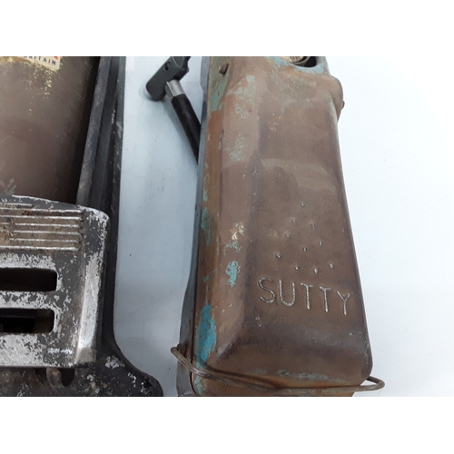 219 - 5 vintage foot pumps