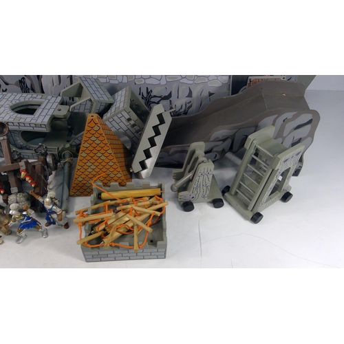233 - Toy castle and large qty of accessories