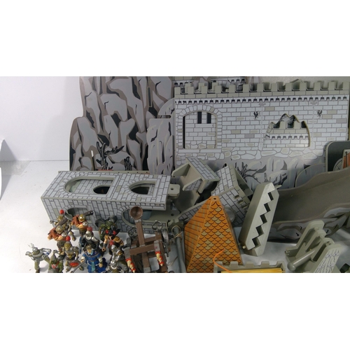 233 - Toy castle and large qty of accessories
