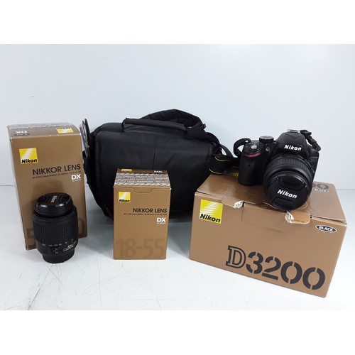 351 - Nikon camera and lens, Canon camera, CD players, and electricals