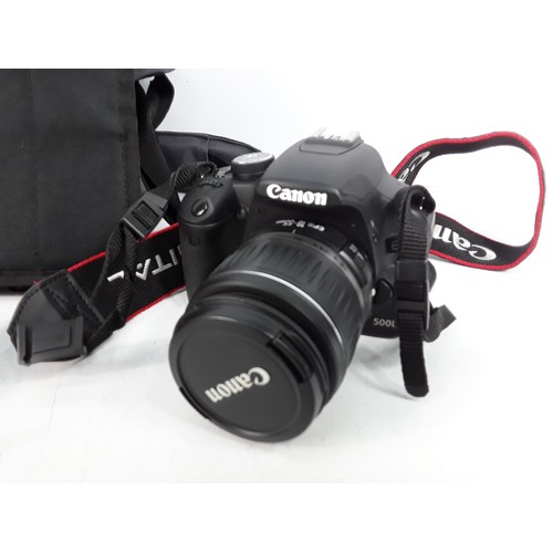 351 - Nikon camera and lens, Canon camera, CD players, and electricals