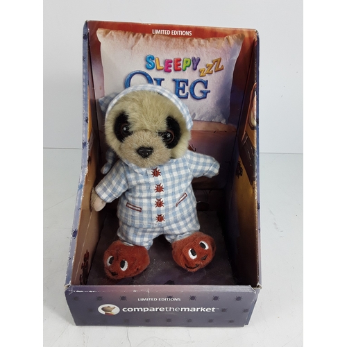 350 - Collection of meerkats stuffed toys, Ted and Babe