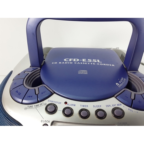 351 - Nikon camera and lens, Canon camera, CD players, and electricals