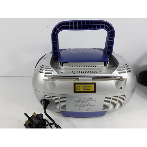 351 - Nikon camera and lens, Canon camera, CD players, and electricals