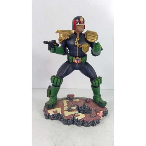 354 - Unboxed Judge Dredd (I am the law) 2001 Robert Harrop Designs LTD sculpture