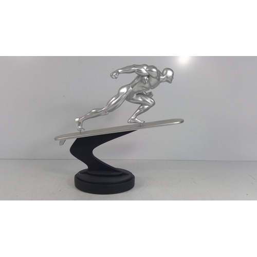 356 - Boxed Marvel Silver Surfer painted statue